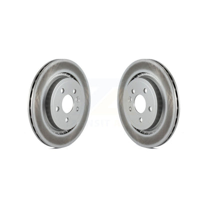 Coated Disc Brake Rotors Rear Pair For Volvo XC70 S60 V60 S80 V70
