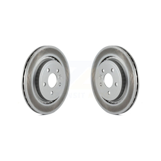 Coated Disc Brake Rotors Rear Pair For Volvo XC70 S60 V60 S80 V70