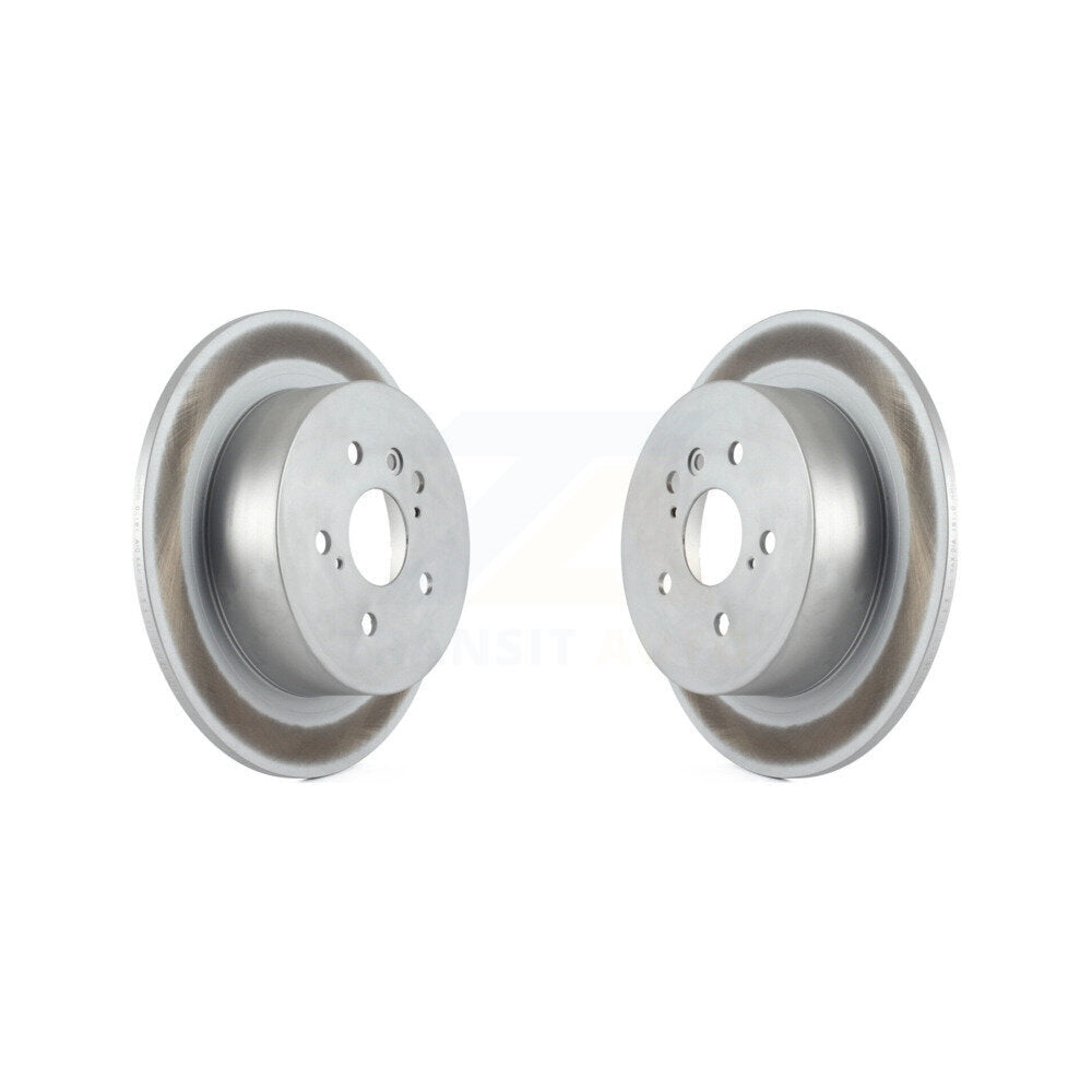 Coated Disc Brake Rotors Rear Pair For 2008-2013 Toyota Highlander