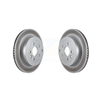 Coated Disc Brake Rotors Rear Pair For 2008-2012 Land Rover LR2