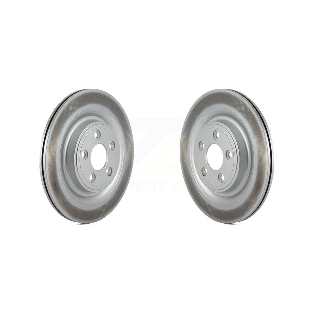 Coat Brake Rotor Rear Pair For Jaguar XF XJ XK S-Type Vanden Plas XKR XJR XJ8 V8