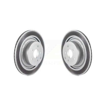 Coated Disc Brake Rotors Rear Pair For INFINITI G37 Nissan 370Z Q60 Z