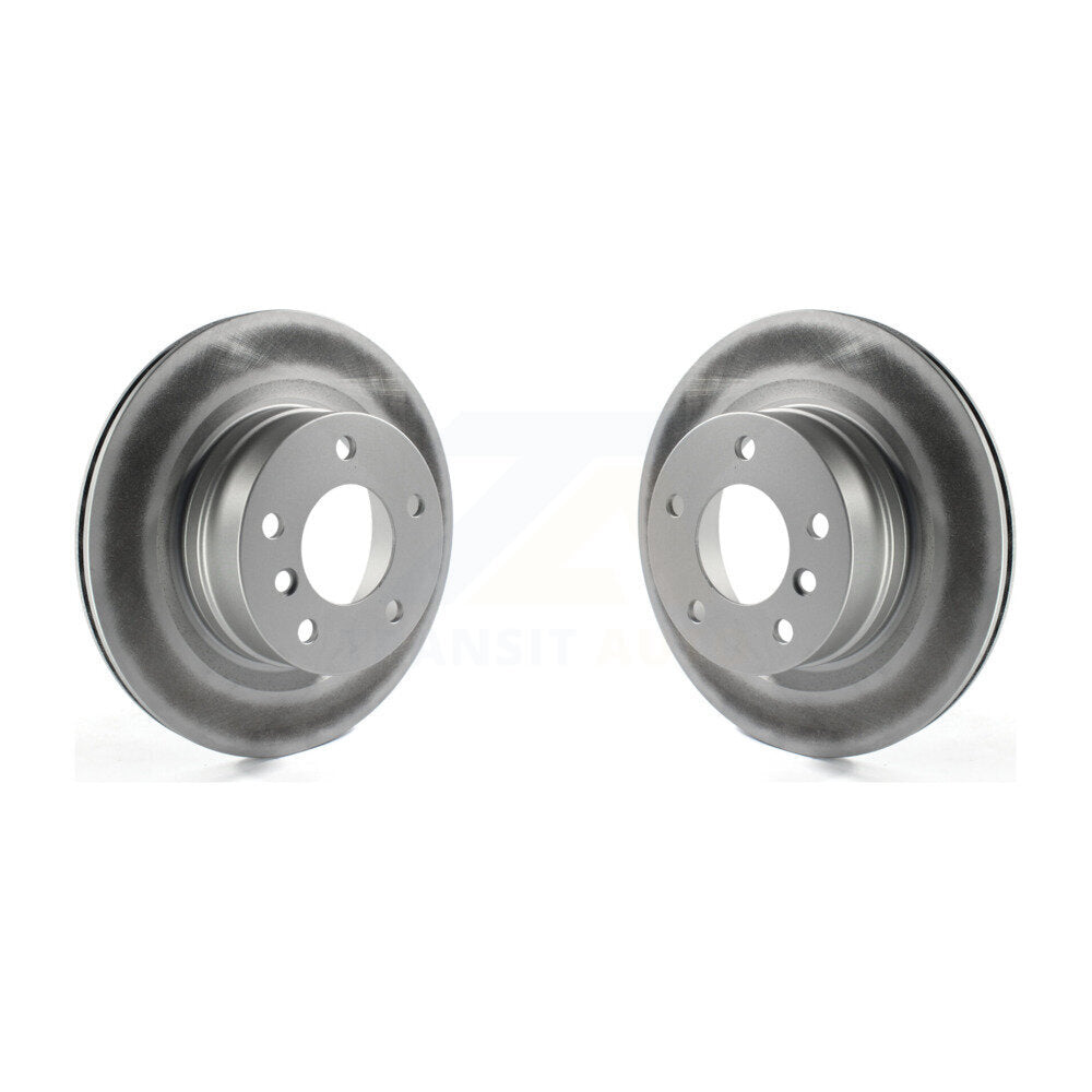 Coated Disc Brake Rotors Rear Pair For 2008-2013 BMW 128i