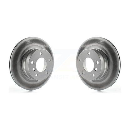 Coated Disc Brake Rotors Rear Pair For 2008-2013 BMW 128i
