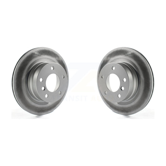 Coated Disc Brake Rotors Rear Pair For 2008-2013 BMW 128i