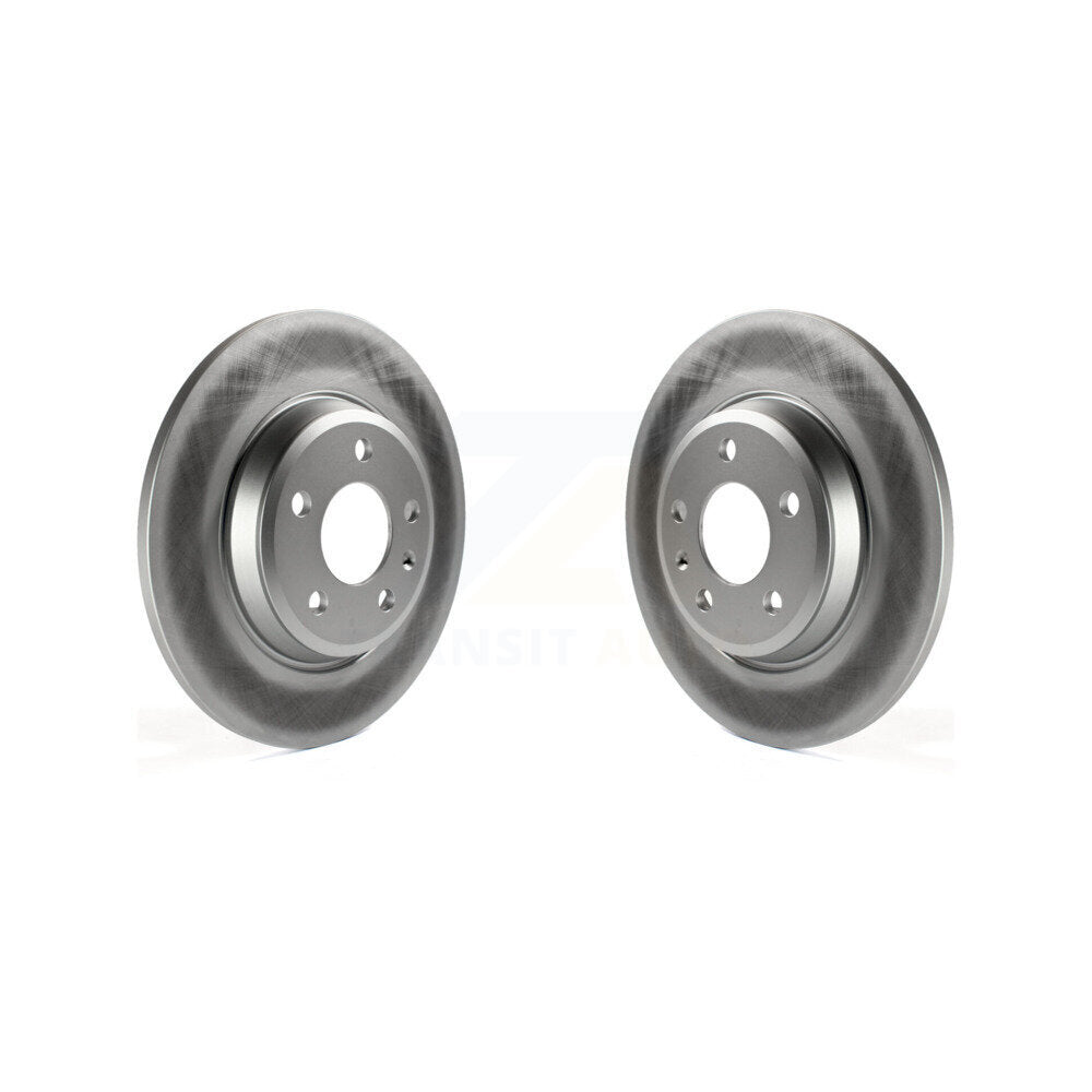 Coat Brake Rotors Rear Pair For Audi Q5 A4 Quattro A5 allroad Sportback A7 A6 S5