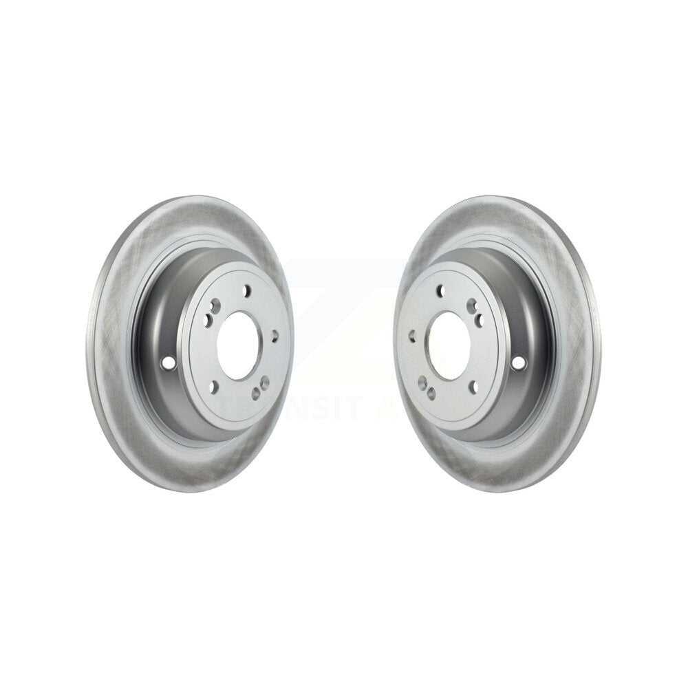 Coated Disc Brake Rotors Rear Pair For Hyundai Genesis G80 Kia K900