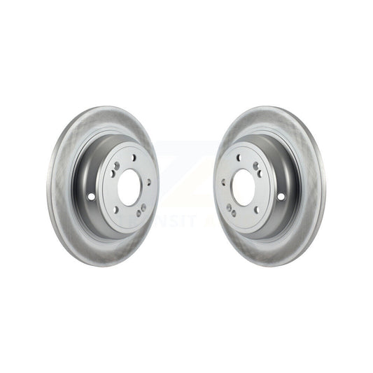 Coated Disc Brake Rotors Rear Pair For Hyundai Genesis G80 Kia K900