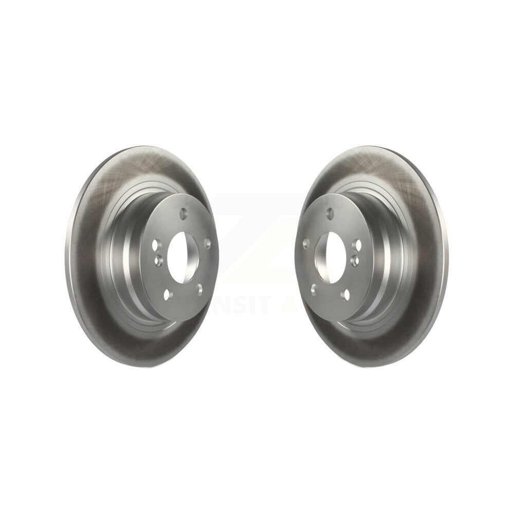 Coated Disc Brake Rotors Rear Pair For Mercedes-Benz C300 C250 C230