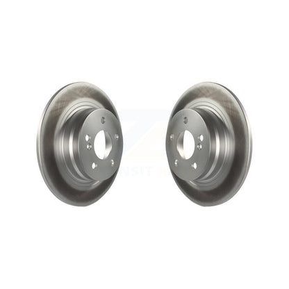 Coated Disc Brake Rotors Rear Pair For Mercedes-Benz C300 C250 C230