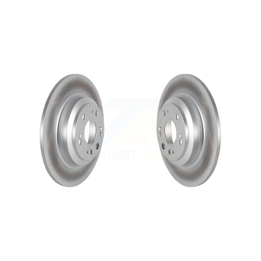 Coated Disc Brake Rotors Rear Pair For 2009-2014 Acura TL