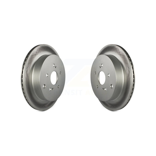 Coated Disc Brake Rotors Rear Pair For 2009-2013 Suzuki Grand Vitara