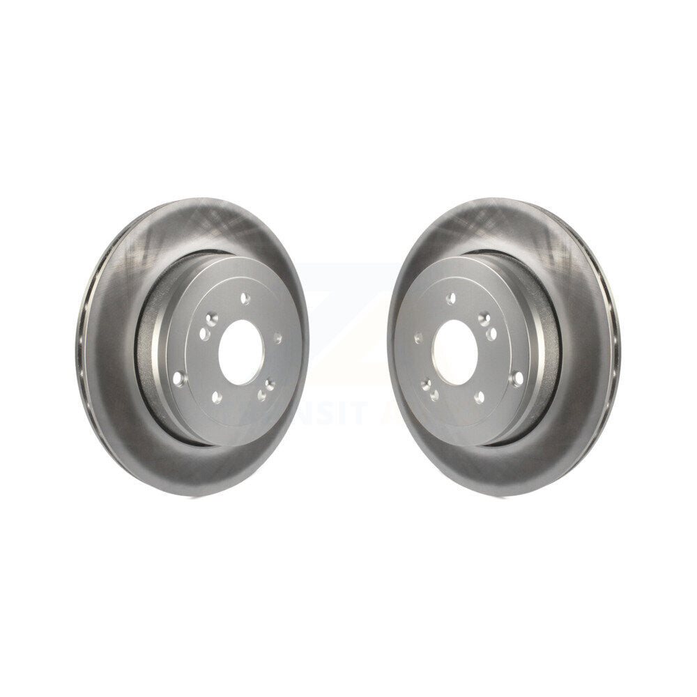 Coated Disc Brake Rotors Rear Pair For Hyundai Genesis Coupe