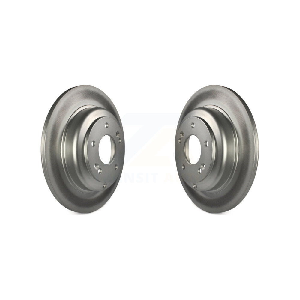 Coated Disc Brake Rotors Rear Pair For Hyundai Genesis Coupe