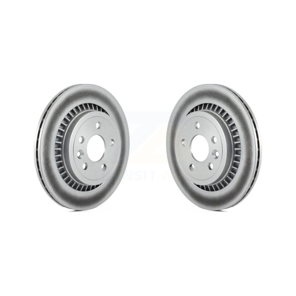 Coated Disc Brake Rotors Rear Pair For 2010-2017 Volvo XC60