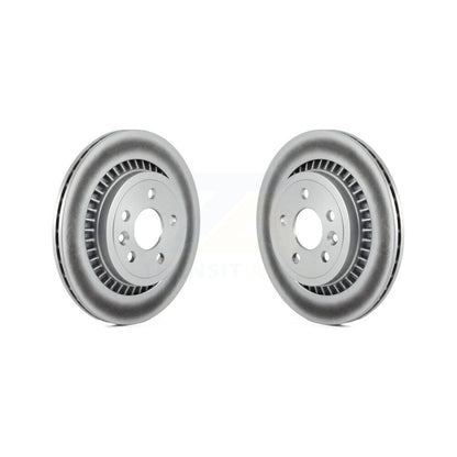 Coated Disc Brake Rotors Rear Pair For 2010-2017 Volvo XC60