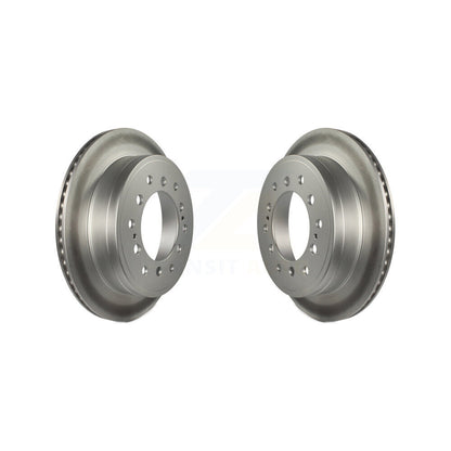Coated Disc Brake Rotors Rear Pair For Toyota 4Runner Lexus GX460 FJ Cruiser