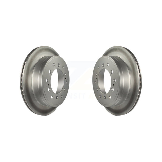 Coated Disc Brake Rotors Rear Pair For Toyota 4Runner Lexus GX460 FJ Cruiser