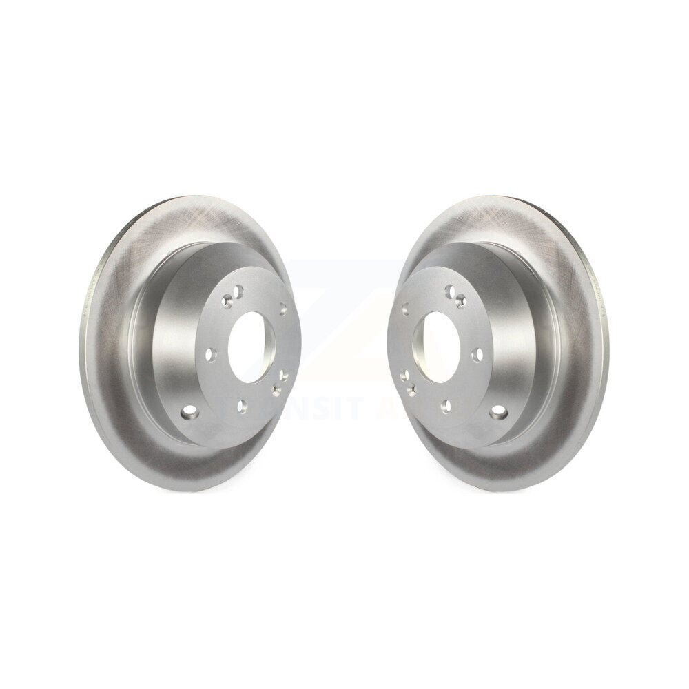 Coat Disc Brake Rotor Rear Pair For Hyundai Kia Sorento Santa Fe Sport Sedona XL
