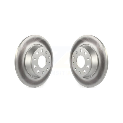 Coat Brake Rotor Rear Pair For Volkswagen Tiguan Audi CC Jetta A3 Quattro Q3 GTI