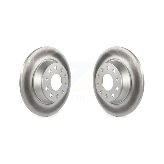 Coat Brake Rotor Rear Pair For Volkswagen Tiguan Audi CC Jetta A3 Quattro Q3 GTI