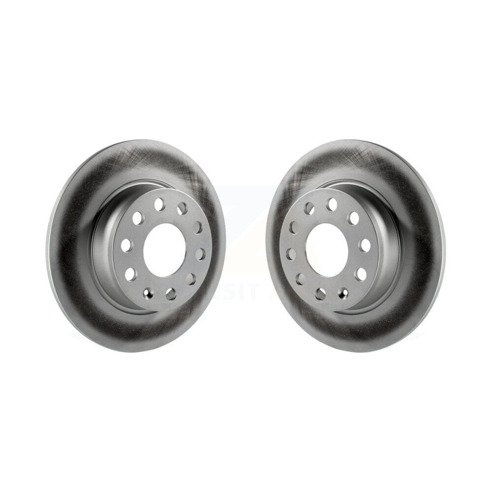 Coat Brake Rotor Rear Pair For Volkswagen Jetta Golf Passat SportWagen Taos Audi