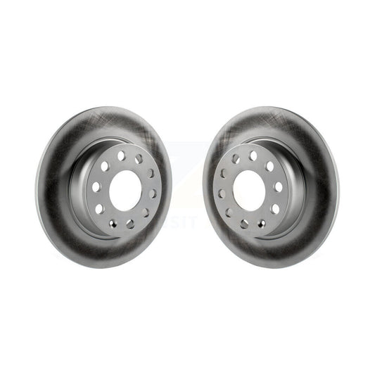 Coat Brake Rotor Rear Pair For Volkswagen Jetta Golf Passat SportWagen Taos Audi