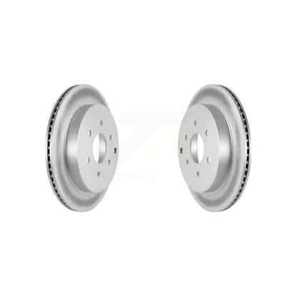 Coated Disc Brake Rotors Rear Pair For INFINITI QX80 Nissan Armada QX56
