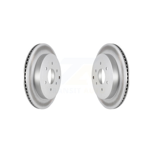 Coated Disc Brake Rotors Rear Pair For INFINITI QX80 Nissan Armada QX56