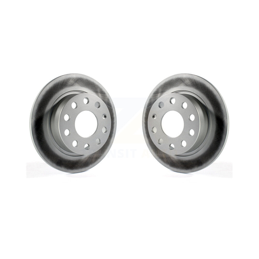 Coat Brake Rotor Rear Pair For Volkswagen Jetta Beetle Golf Alltrack Eos Audi A3