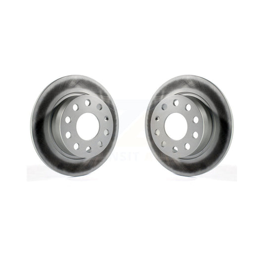 Coat Brake Rotor Rear Pair For Volkswagen Jetta Beetle Golf Alltrack Eos Audi A3