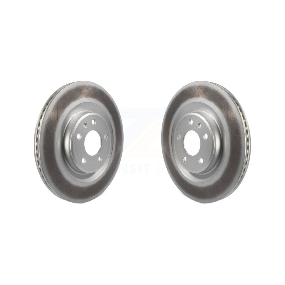 Coat Brake Rotors Rear Pair For Audi Q5 Porsche Macan A4 Quattro S5 SQ5 Q7 A5 S4