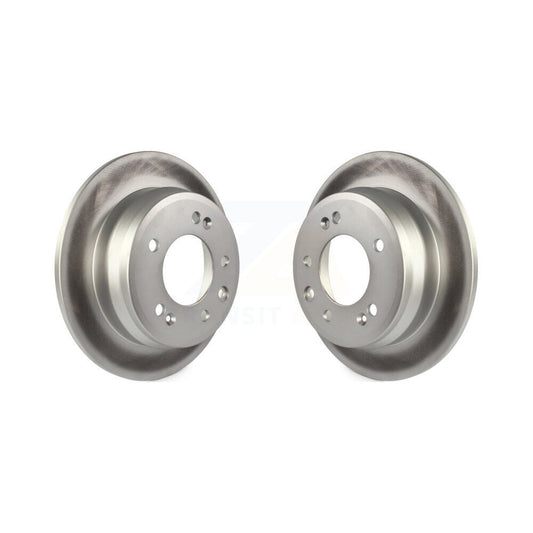 Coated Disc Brake Rotors Rear Pair For Hyundai Elantra Tucson Kia Sportage