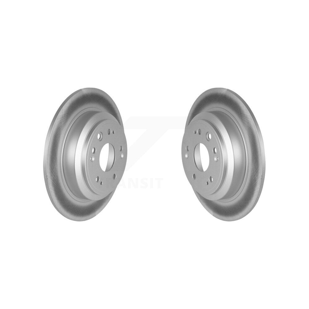 Coated Disc Brake Rotors Rear Pair For Honda Accord Crosstour