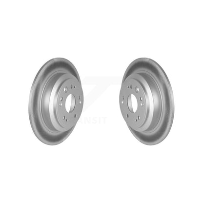 Coated Disc Brake Rotors Rear Pair For Honda Accord Crosstour