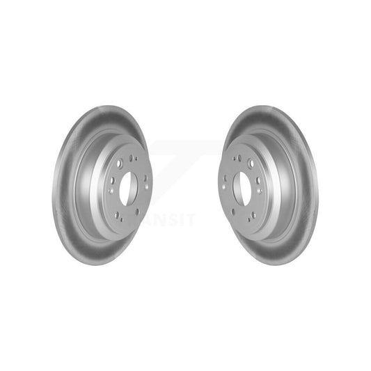 Coated Disc Brake Rotors Rear Pair For Honda Accord Crosstour