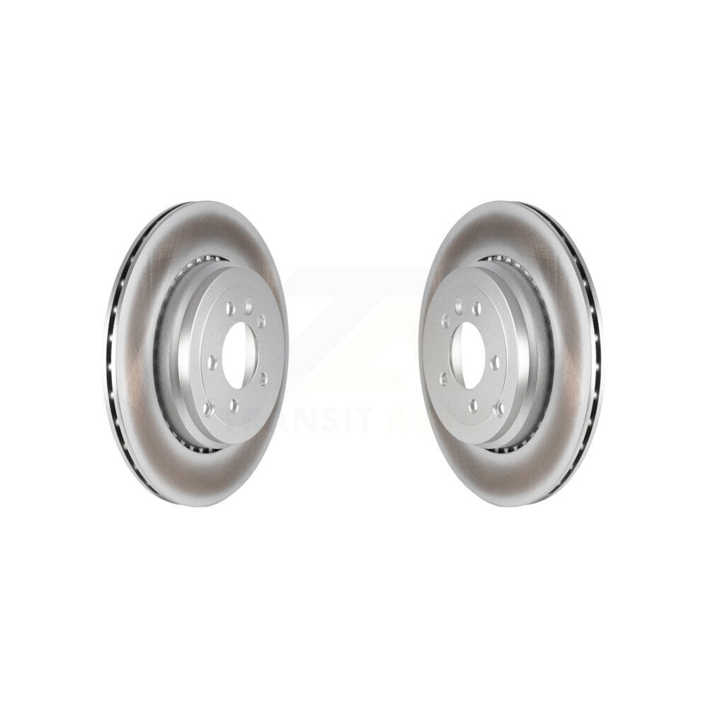 Coated Brake Rotors Rear Pair For 2010-2013 Land Rover Range Sport Supercharged