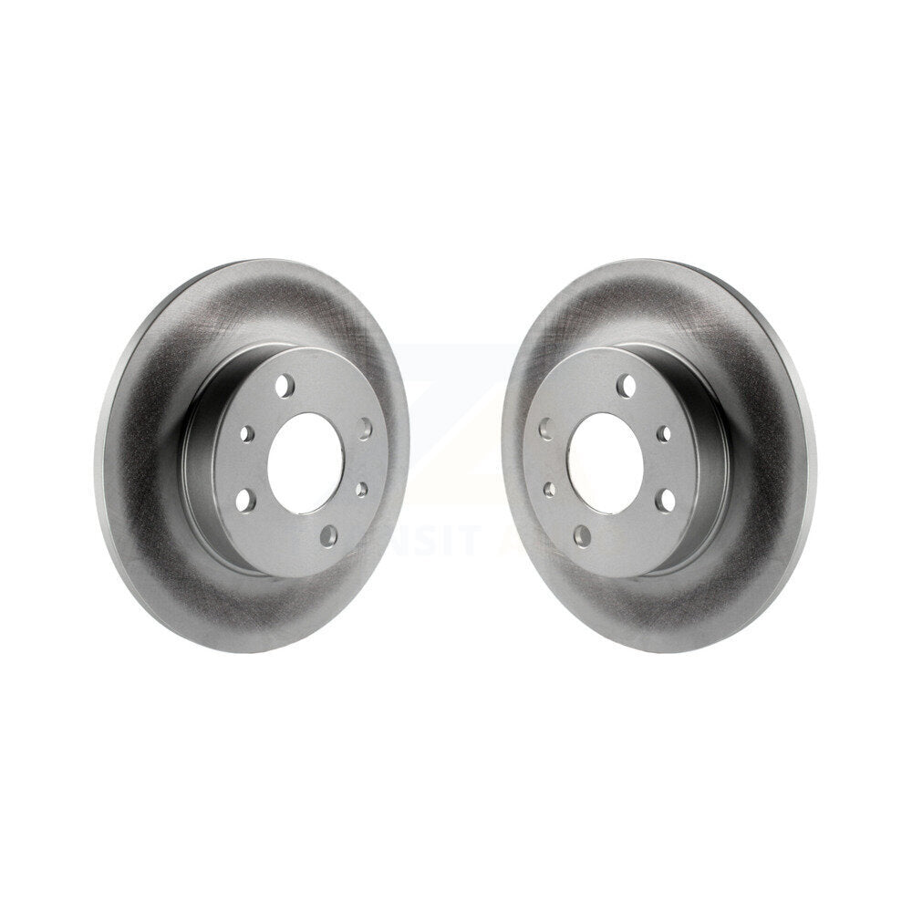 Coated Disc Brake Rotors Rear Pair For Fiat 500