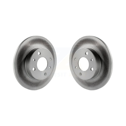 Coated Disc Brake Rotors Rear Pair For Fiat 500