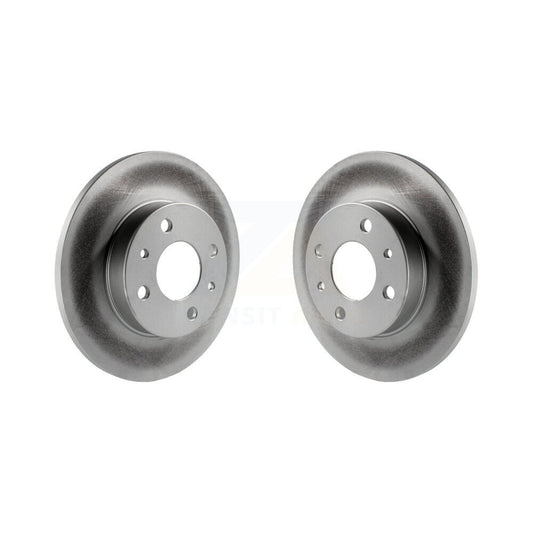 Coated Disc Brake Rotors Rear Pair For Fiat 500