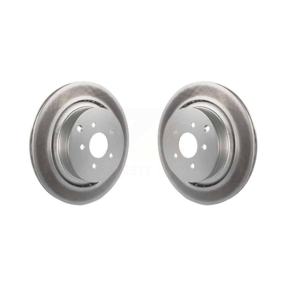 Coat Brake Rotors Rear Pair For INFINITI Q50 Q60 M37 FX50 QX70 Q70 Q70L M56 M35h