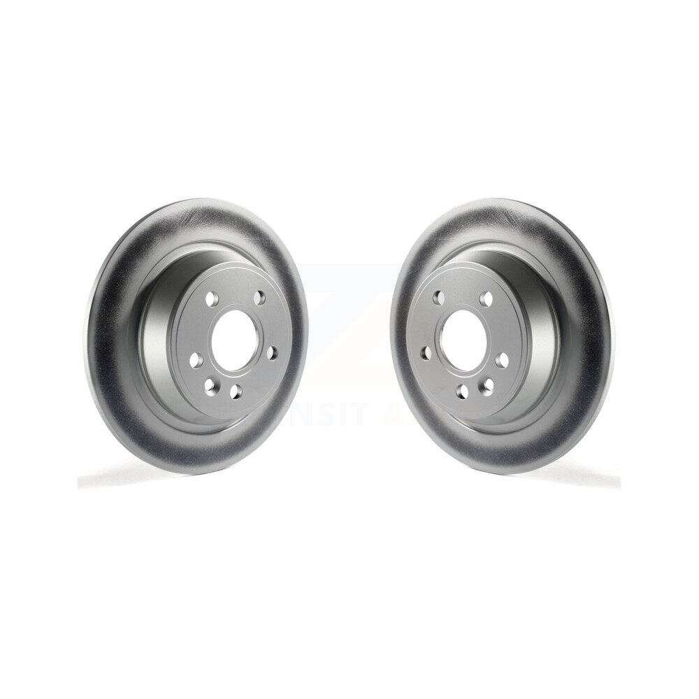 Coated Disc Brake Rotors Rear Pair For 2012-2015 Land Rover Range Evoque