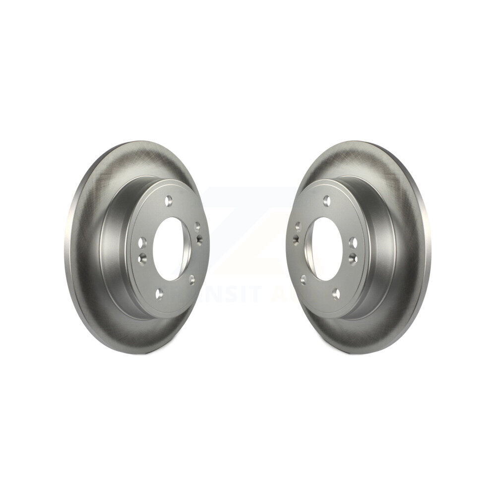 Coated Brake Rotors Rear Pair For Hyundai Elantra Kia Kona Forte Soul GT Seltos