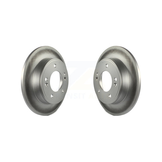 Coated Brake Rotors Rear Pair For Hyundai Elantra Kia Kona Forte Soul GT Seltos