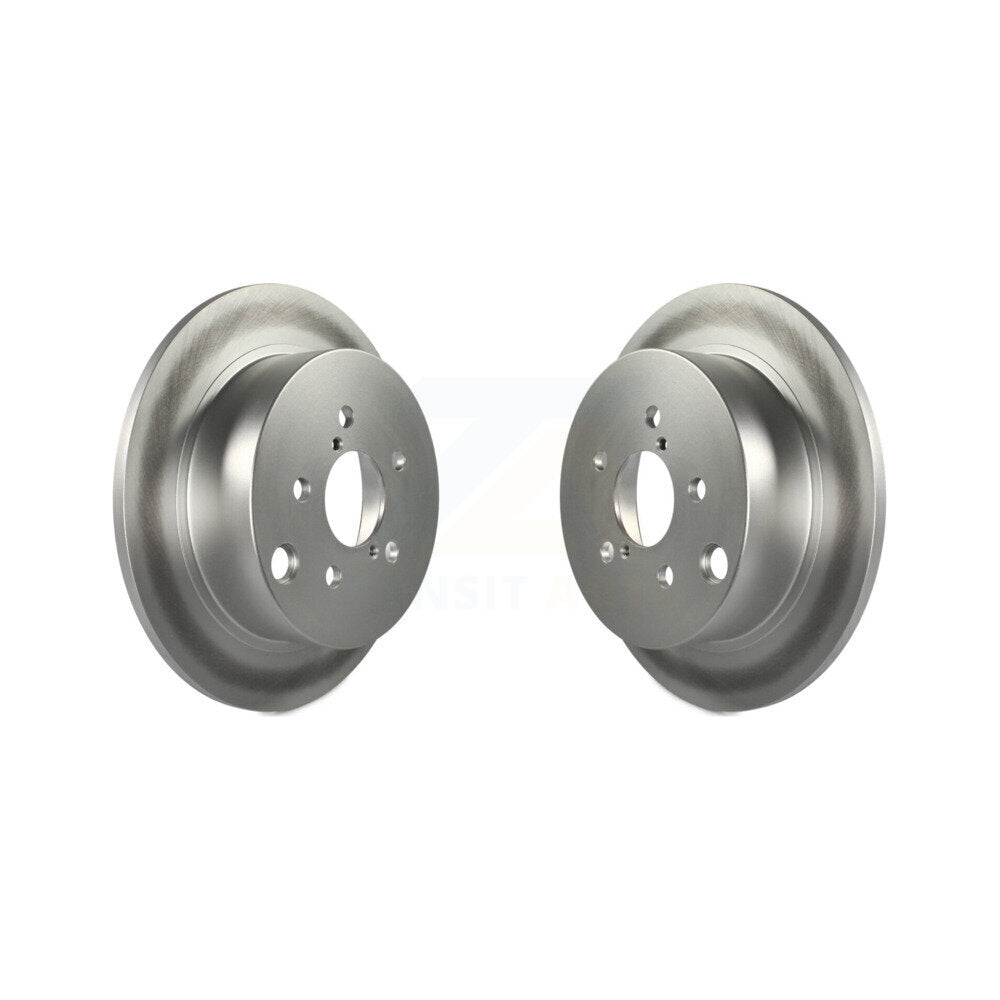 Coated Disc Brake Rotors Rear Pair For Subaru Crosstrek Impreza Forester XV