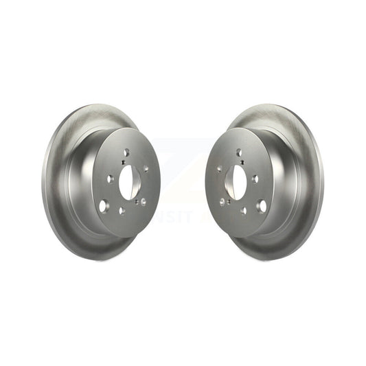 Coated Disc Brake Rotors Rear Pair For Subaru Crosstrek Impreza Forester XV