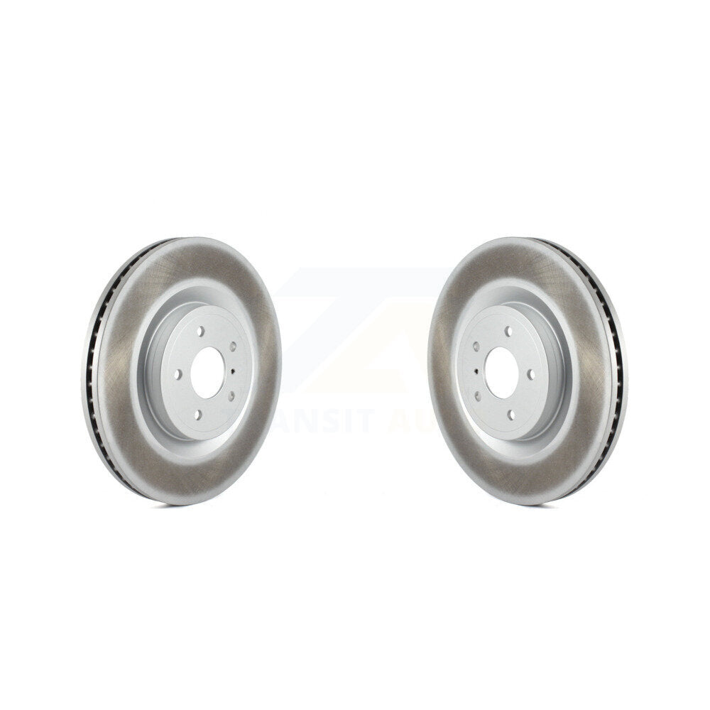 Coated Disc Brake Rotors Rear Pair For 2012-2021 Nissan NV2500 NV3500 NV1500