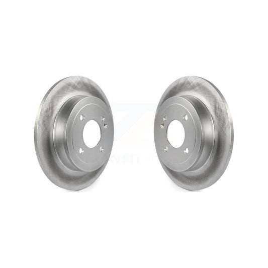 Coated Disc Brake Rotors Rear Pair For Hyundai Accent Kia Rio