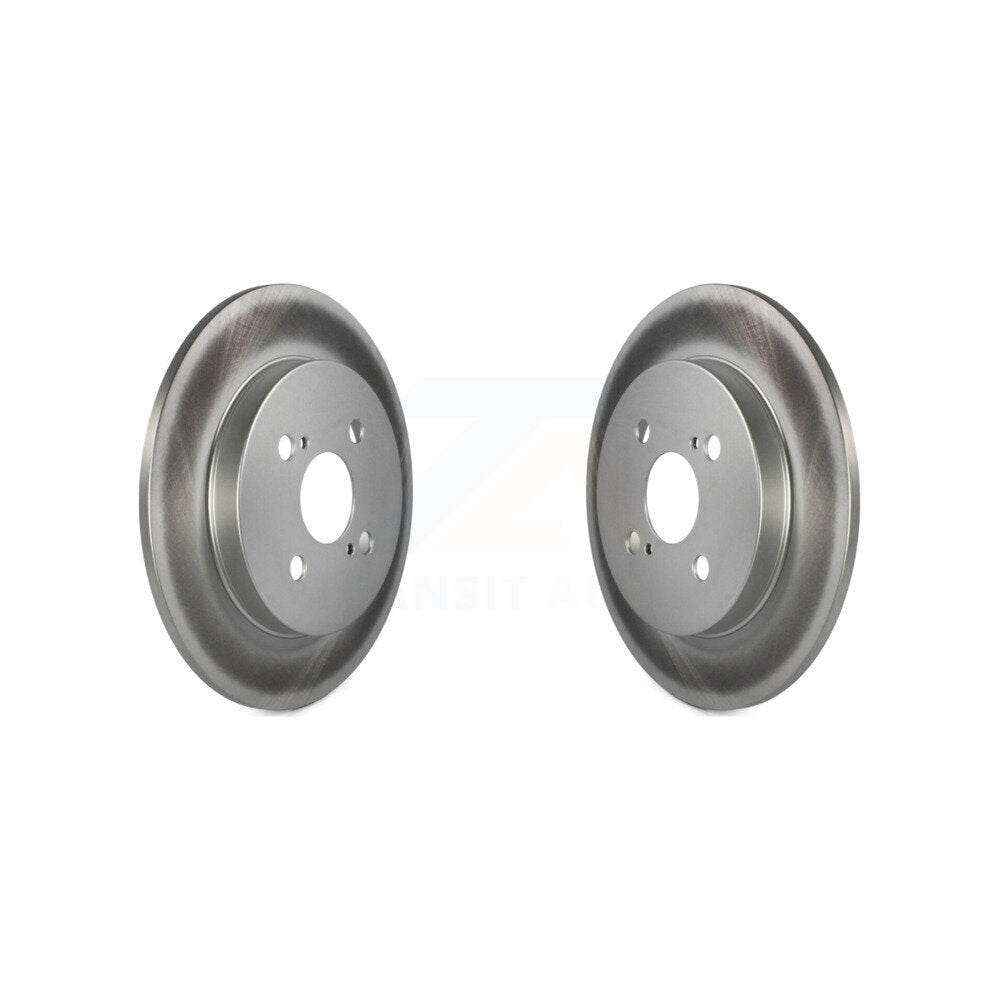 Coated Disc Brake Rotors Rear Pair For 2012-2018 Toyota Yaris
