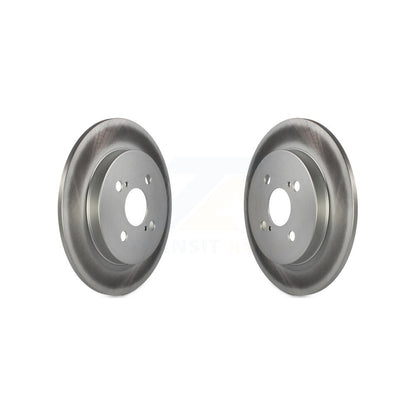 Coated Disc Brake Rotors Rear Pair For 2012-2018 Toyota Yaris